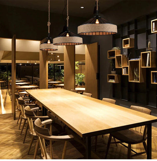Retro Industrial Creative Modern Design Pendant Lamp Led Loft Decoration E27 Lights Bar Restaurant