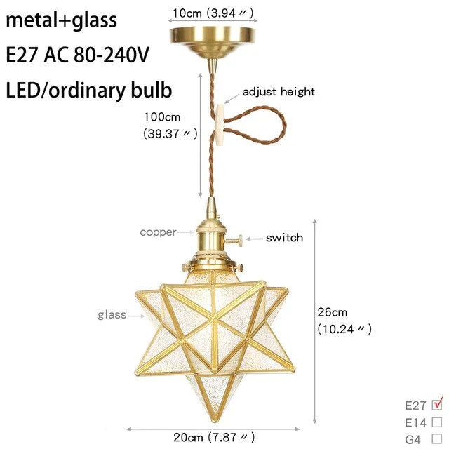 11 Style Minimalist Design Glass Pendant Lamp Led Interior Bedroom Bedside Living Room Dining