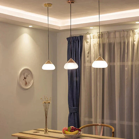 Nordic Postmodern Minimalist Glass Pendant Lights E27 Led Lamps For Living Room Kitchen Bedroom