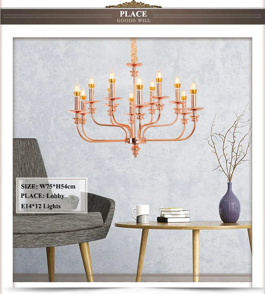 Vintage Modern Candle Pendant Light Led E14 Europe Industrial Simple Hanging Lamp For Living Room