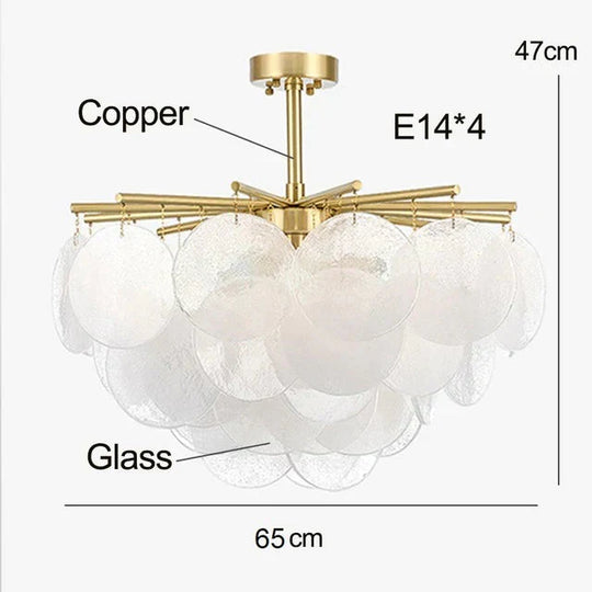 Modern Pendant Light Living Room Minimalist Copper Lighting Dining Lamp Bedroom Brass Pipe Erected