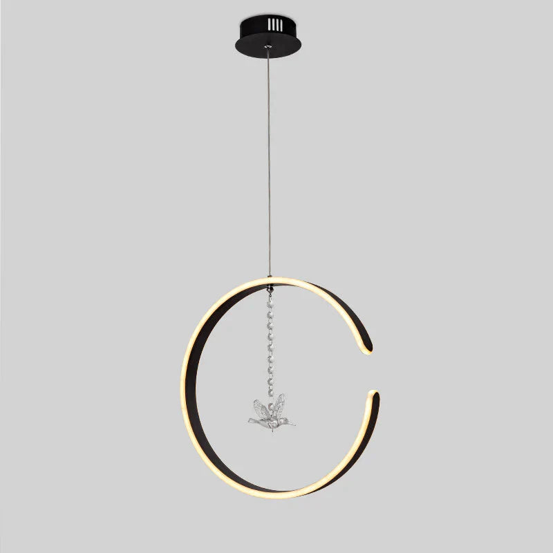 Minimalist Round Pendant Lamps Dining Modern Led Lights Bedroom Dressing Table Small Lamp With
