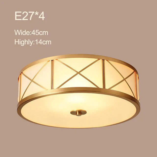Modern Copper Plafonnier Led Ceiling Light Living Room Lights Lampy Sufitowe Lamp Lustre Lamparas