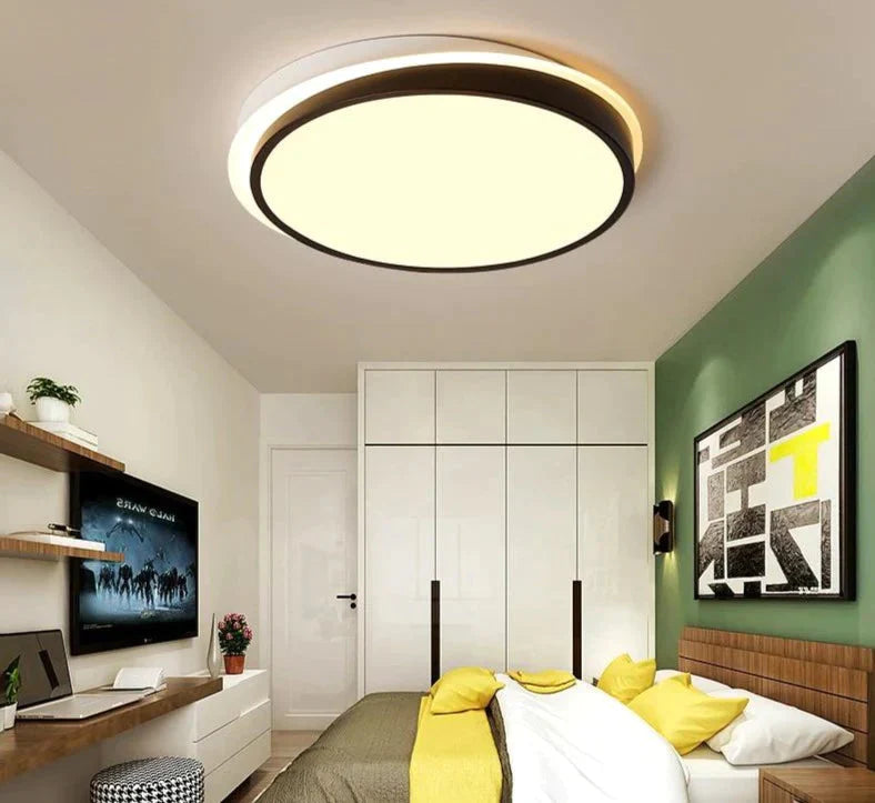 Modern Bedroom Ceiling Lights White And Black Boby Color For 8 - 15Square Meters Lamps Luminaria