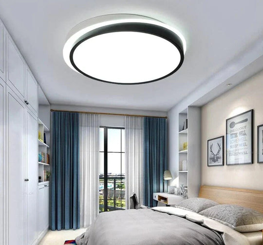 Modern Bedroom Ceiling Lights White And Black Boby Color For 8 - 15Square Meters Lamps Luminaria
