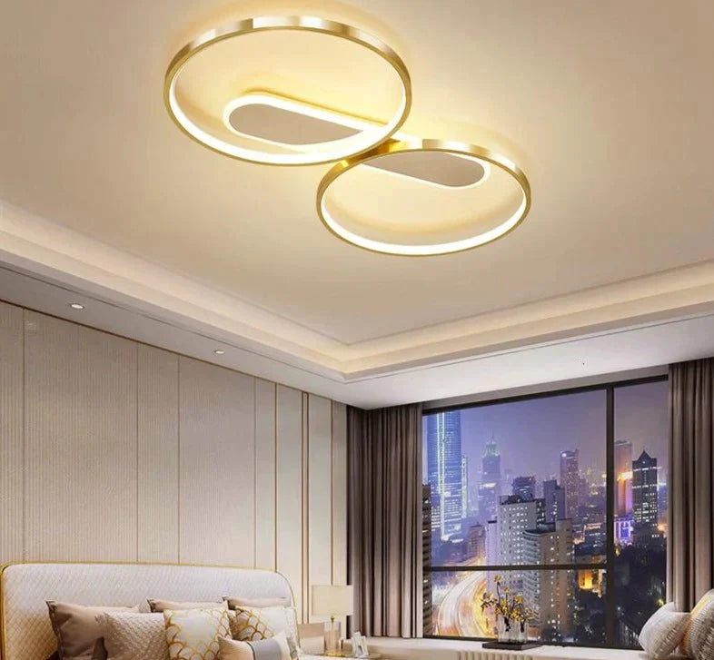 Bedroom Lamp Modern Minimalist Master Ceiling Nordic Light Luxury Gold Led Living Room Study Home