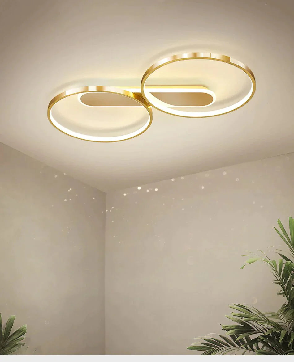 Bedroom Lamp Modern Minimalist Master Ceiling Nordic Light Luxury Gold Led Living Room Study Home