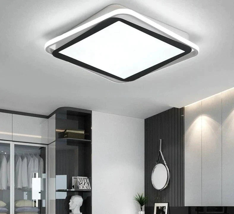 Remote Control Lights Ceiling Led White Frame For Home Lighting Living Room 50W 40W Lampara Techo