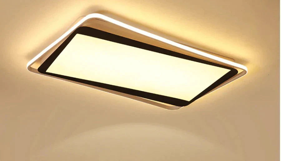 Remote Control Lights Ceiling Led White Frame For Home Lighting Living Room 50W 40W Lampara Techo