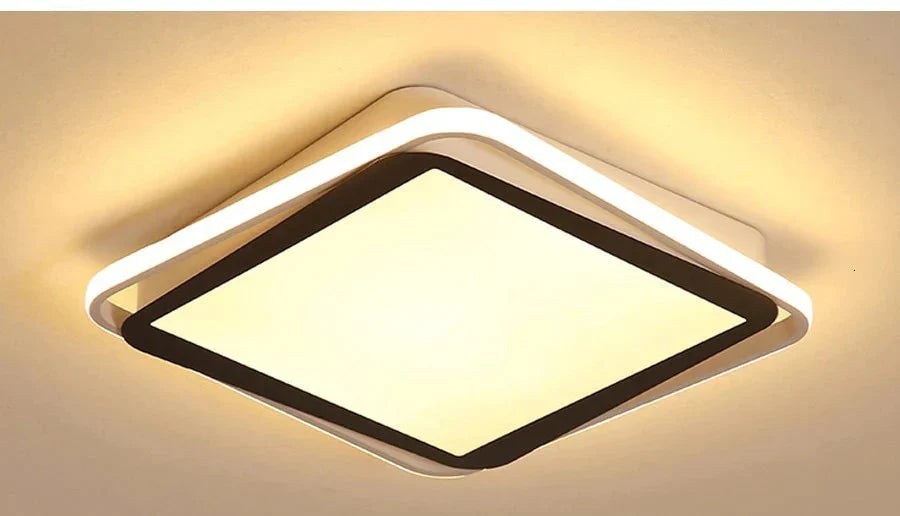 Remote Control Lights Ceiling Led White Frame For Home Lighting Living Room 50W 40W Lampara Techo