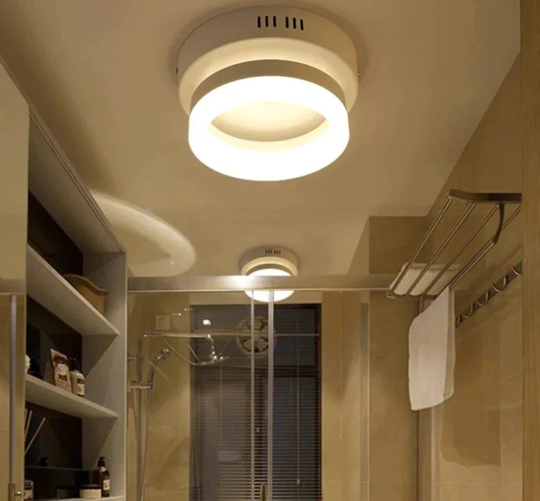 Ceiling Light Modern Led Corridor Lamp For Bathroom Living Room Round Square Iron Lighting