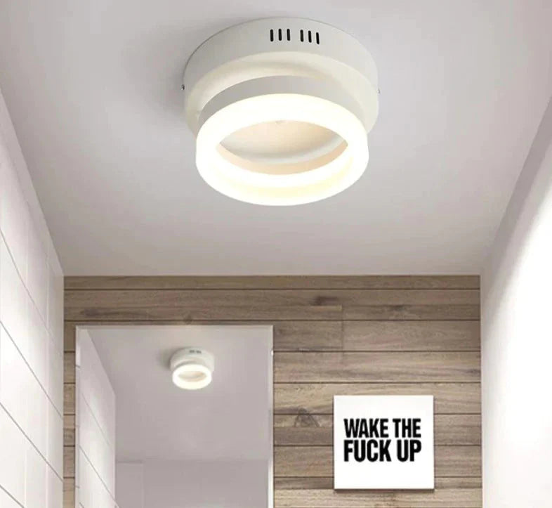 Ceiling Light Modern Led Corridor Lamp For Bathroom Living Room Round Square Iron Lighting