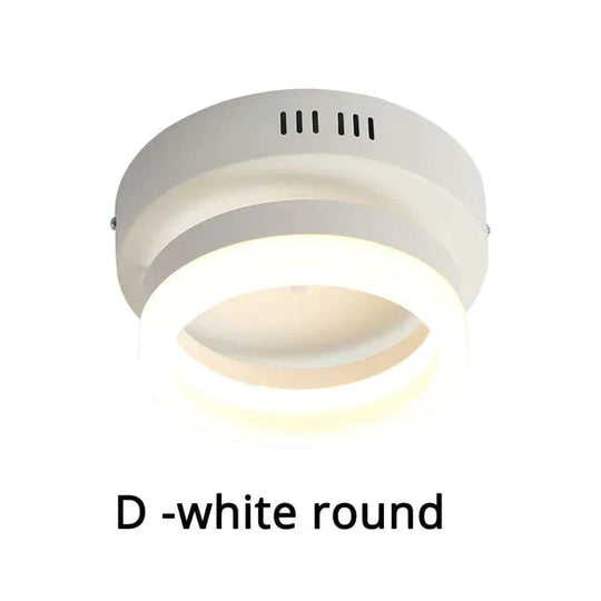 Ceiling Light Modern Led Corridor Lamp For Bathroom Living Room Round Square Iron Lighting