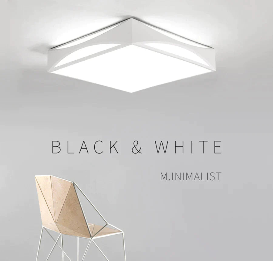 Modern Black White Design Ceiling Light For Home Led Lamps High Quality Lamp Living Room Bedroom