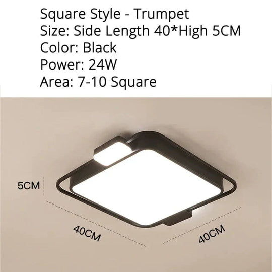 New Ceiling Light For Square/Round/Rectangle Shape Led Bedroom Luminarias Para Teto Led Lights Home
