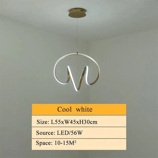 Creative Pendant Lights Led Modern For Dinning Room Acrylic + Aluminum Suspension Hanging Lamp Home