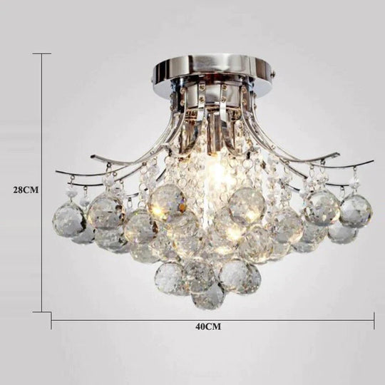 Crystal Pendant Lamps Bedroom Lights Led Hand Lighting Living Room Decoration Light E14/E12