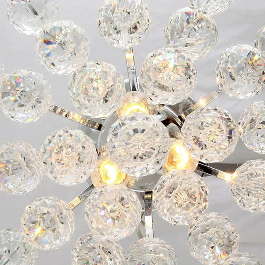 Crystal Pendant Lamps Bedroom Lights Led Hand Lighting Living Room Decoration Light E14/E12