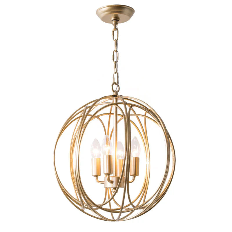 American Hall Pendant Lights Nordic Country Round Restaurant Lamp Simple Modern Bedroom Study Room