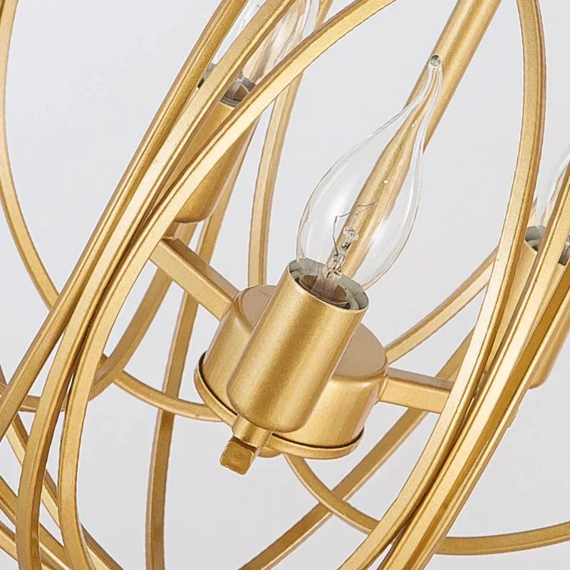 American Hall Pendant Lights Nordic Country Round Restaurant Lamp Simple Modern Bedroom Study Room