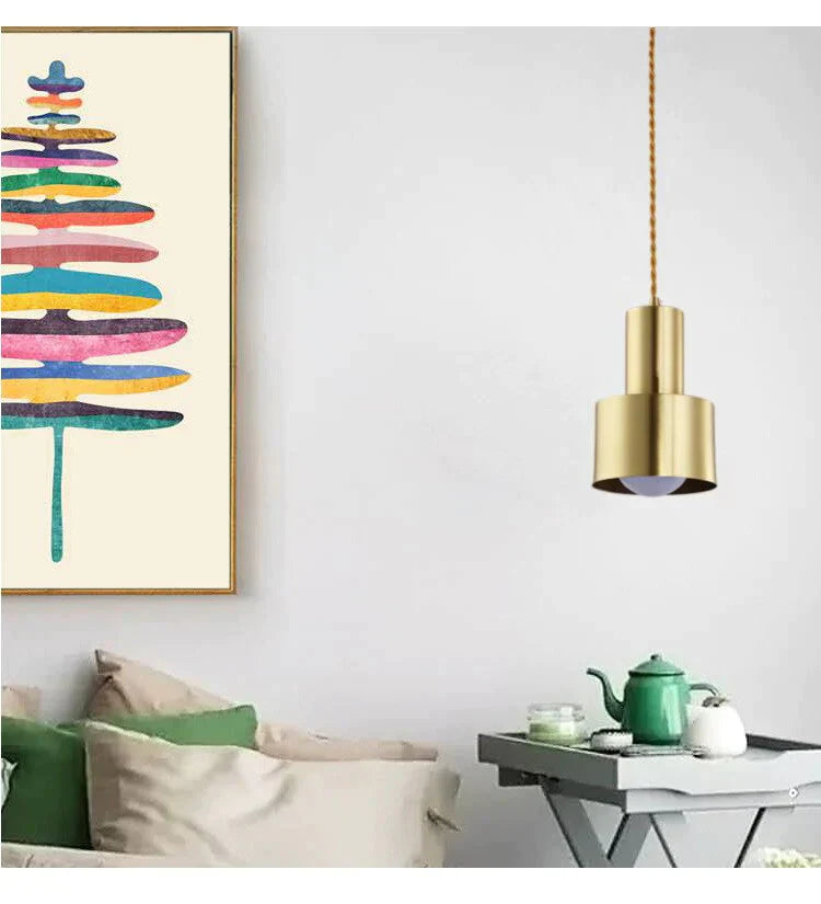 Copper Pendant Light Dining Room Kitchen Island Led Brass Hanging Lamp Lighting Fixture Loft