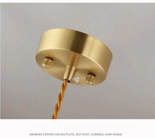 Copper Pendant Light Dining Room Kitchen Island Led Brass Hanging Lamp Lighting Fixture Loft