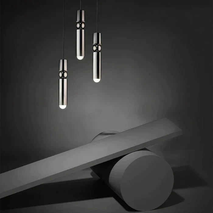 Nordic Pendant Lamp Modern Kitchen Dining Room Bar Counter Shop Pipe Down Tube Led Lights Office