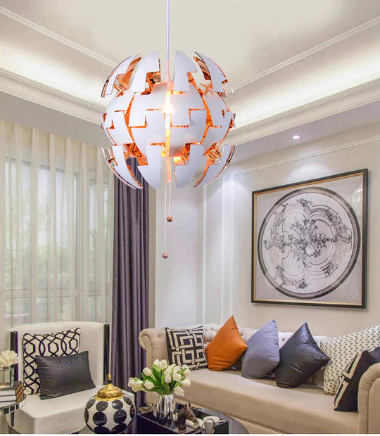 Post Modern Earth Planet Explosion Pendant Light Loft Living Room Suspension Lamp Explosive