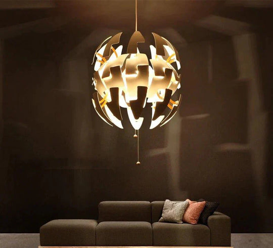 Post Modern Earth Planet Explosion Pendant Light Loft Living Room Suspension Lamp Explosive