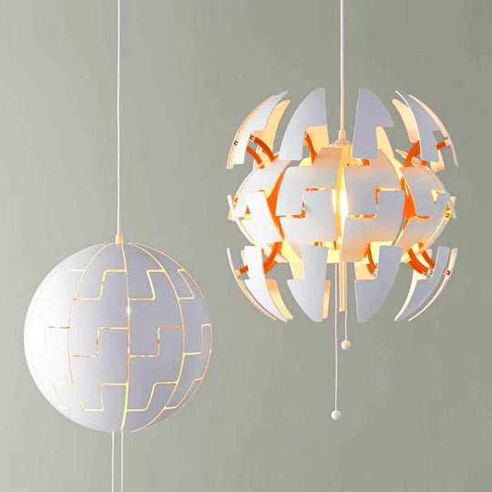 Post Modern Earth Planet Explosion Pendant Light Loft Living Room Suspension Lamp Explosive
