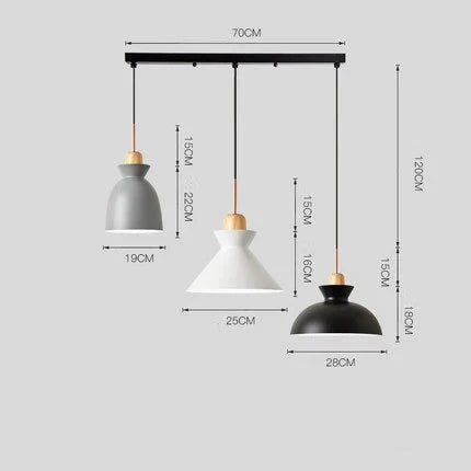Pack Of 3 Dining Room Pendant Lamp Lights Macaroon Colorful Led Modern Hanglamp For Kitchen Island
