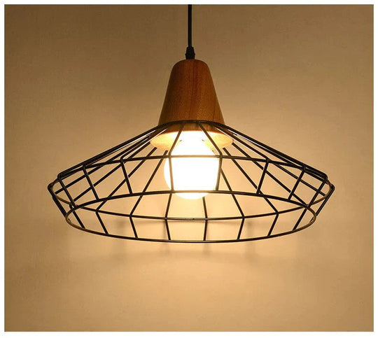 Nordic Vintage Wood Pulley Pendant Light Industrial Lighting Fixtures Retro Hanglamp For Bar Living