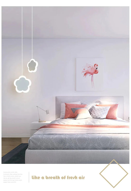 Creative Cute Heart - Shaped Led Pendant Lights Net Red Shop/Aisle/Bedside Children’s Lamp