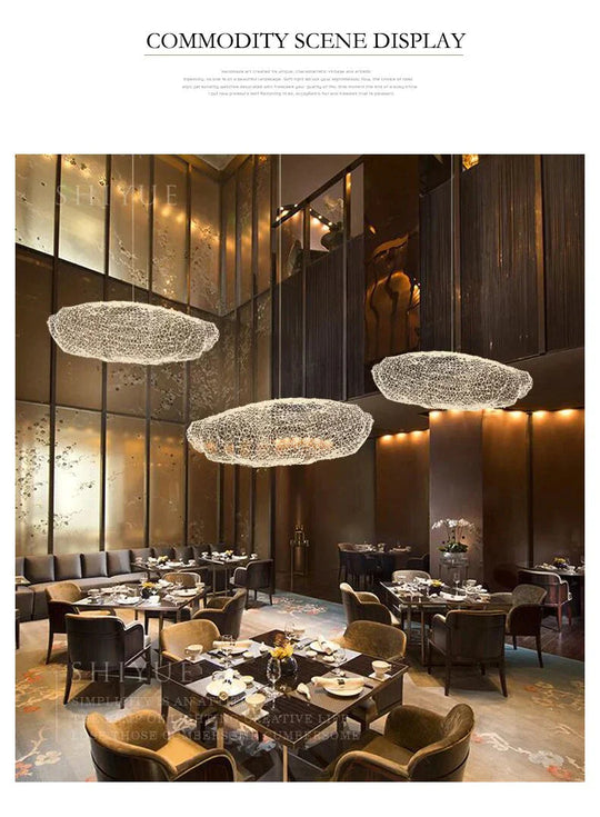 Creative Cloud Pendant Light Led Lamp Starry Personality Hotel Restaurant Bar Designer Firefly M