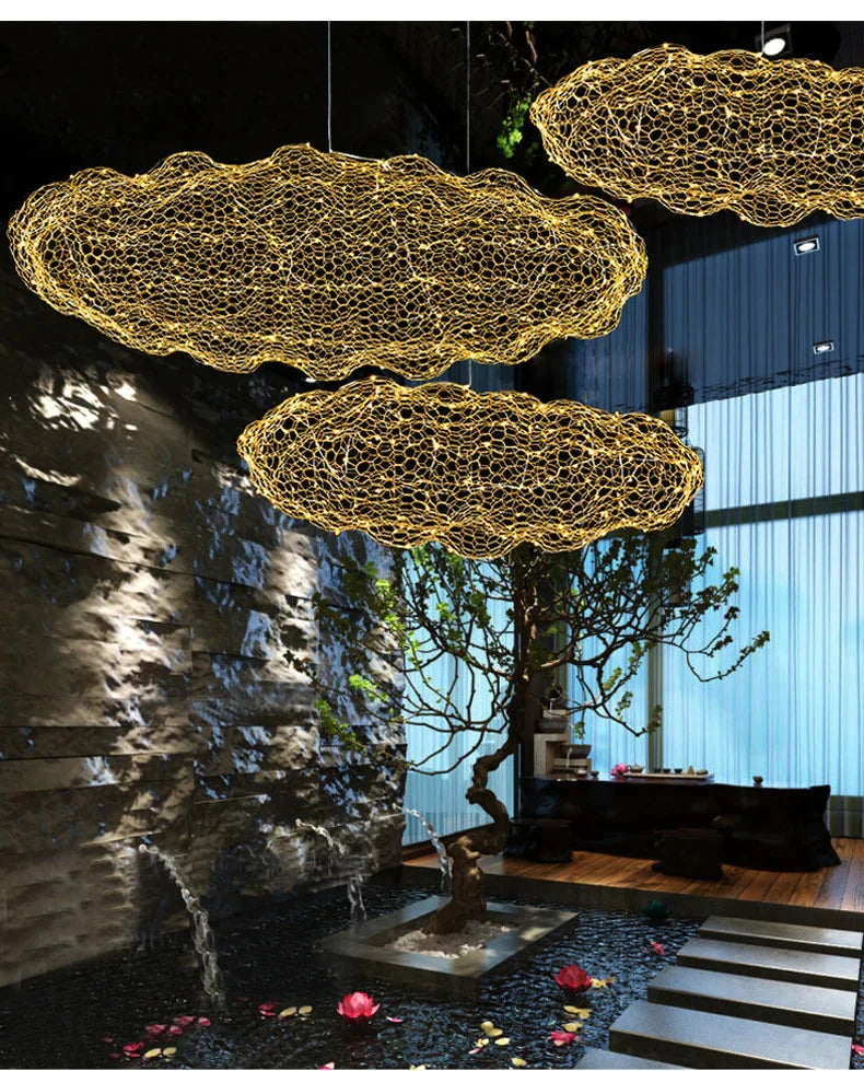 Creative Cloud Pendant Light Led Lamp Starry Personality Hotel Restaurant Bar Designer Firefly M