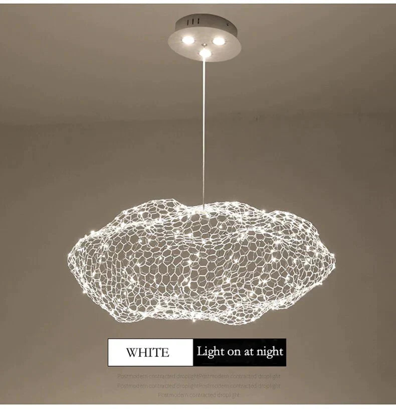 Creative Cloud Pendant Light Led Lamp Starry Personality Hotel Restaurant Bar Designer Firefly M