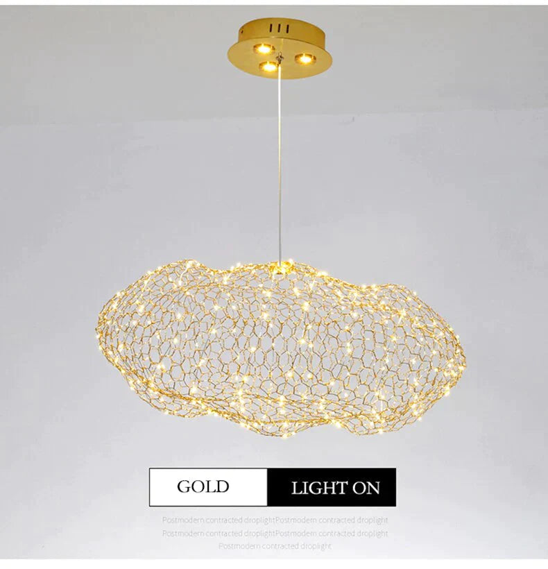Creative Cloud Pendant Light Led Lamp Starry Personality Hotel Restaurant Bar Designer Firefly M