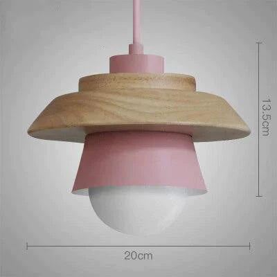 The Nordic Modern Minimalist Bedroom Small Chandelier Iron Wood Bowl Hall Creative Personality