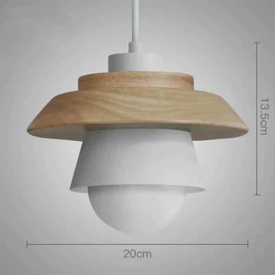 The Nordic Modern Minimalist Bedroom Small Chandelier Iron Wood Bowl Hall Creative Personality