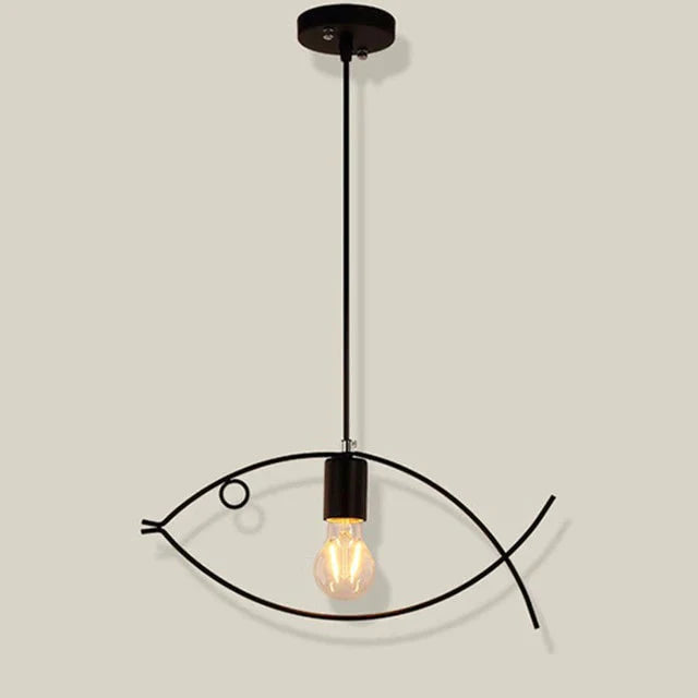 Nordic Minimalist Retro Clothing Store Creative Personality Small Fish Chandelier Bar Restaurant