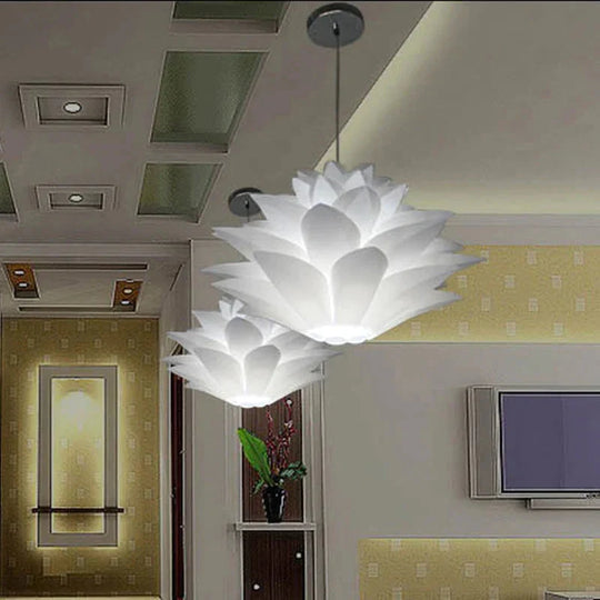 Diy Pp Lotus Chandelier Living Room Bedroom Study Restaurant Cafe Bar Club Personalized Decorative