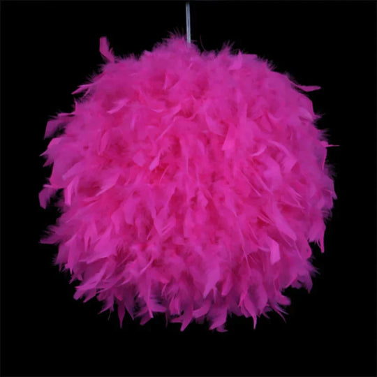 Best Valentine’s Day Gift For Lover Heart Shape Feather Lampada Led Pendant Lamp With Led Bulb 3