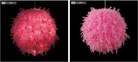 Best Valentine’s Day Gift For Lover Heart Shape Feather Lampada Led Pendant Lamp With Led Bulb 3