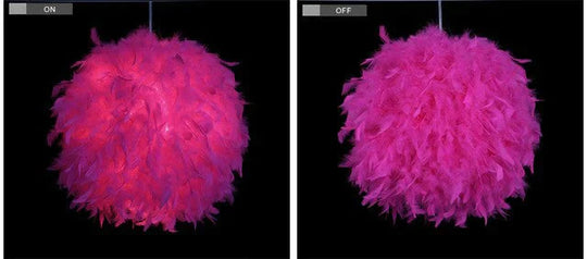 Best Valentine’s Day Gift For Lover Heart Shape Feather Lampada Led Pendant Lamp With Led Bulb 3