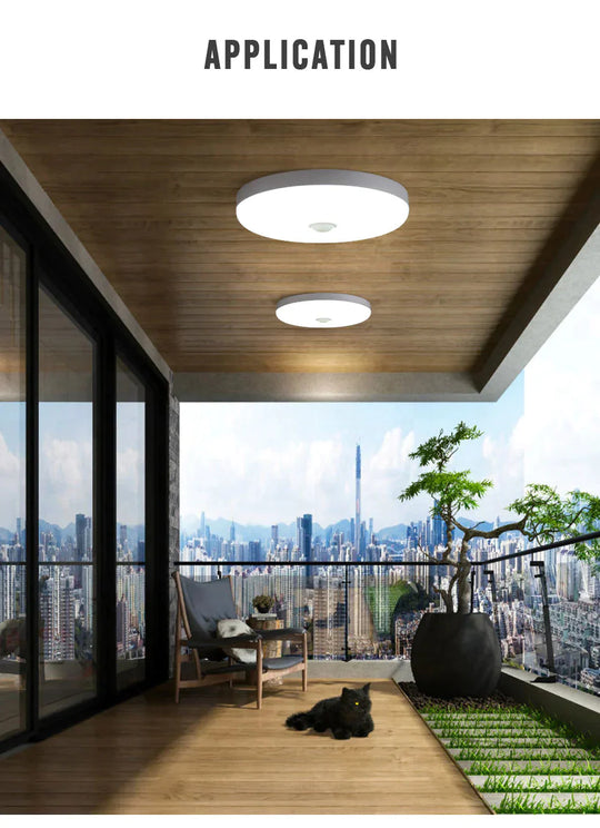 Motion Sensor Led Ceiling Light 30W 36W Pir Surface Mounted Lamp Indoor Lighting Home Kitchen