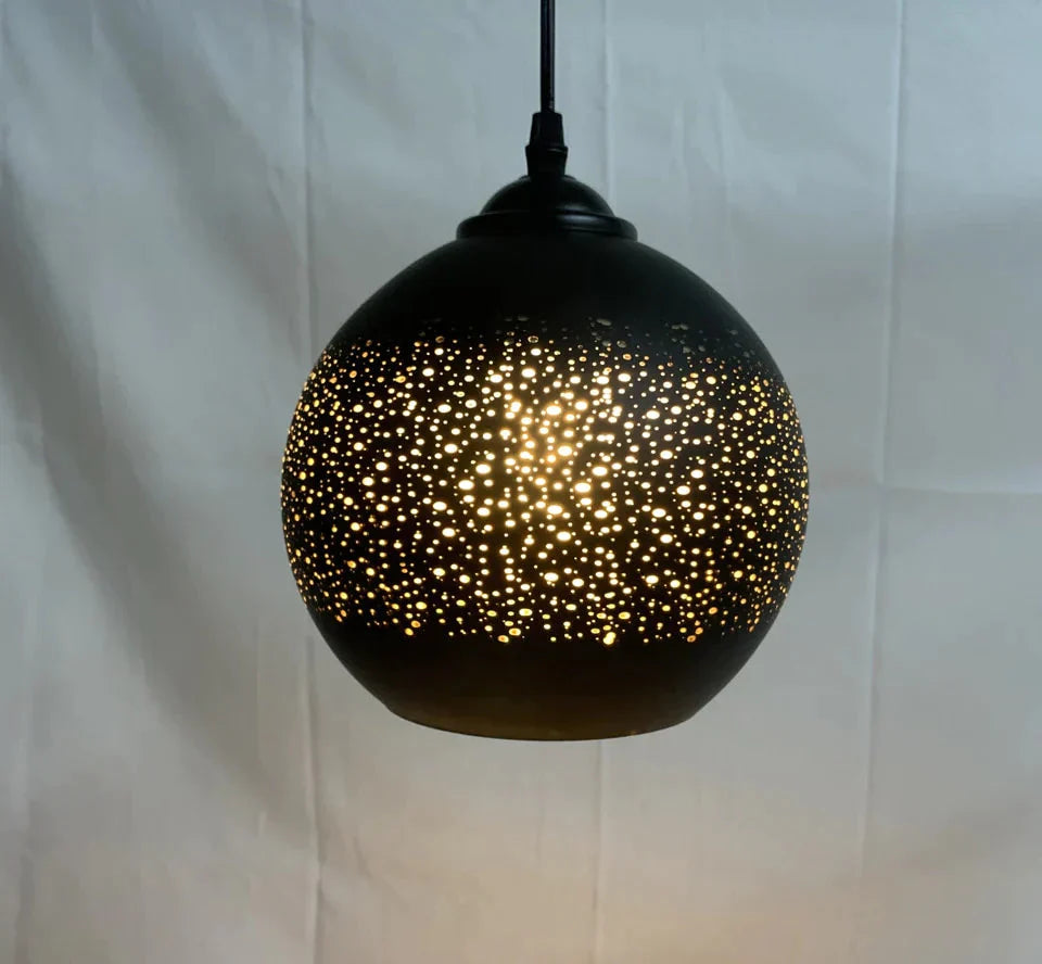 Retro Glass Chandelier Small Living Room Creative Modern Minimalist Master Bedroom Home Net Red