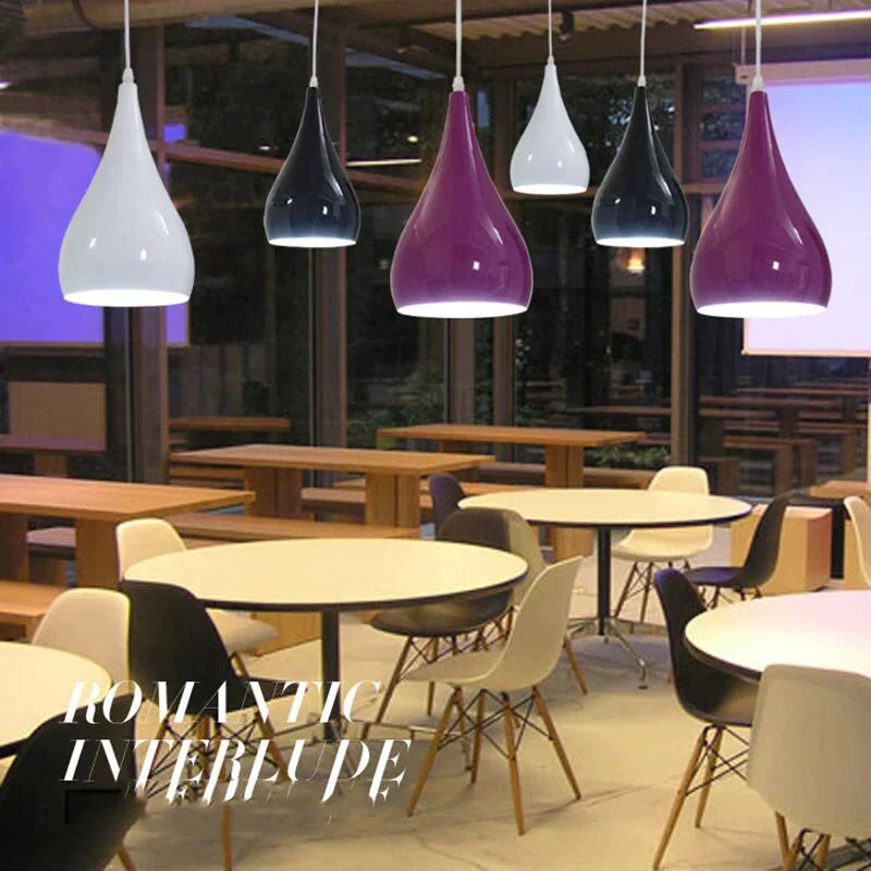 Nordic Minimalist Creative Personality Art Color Single Head Chandelier Postmodern Aluminum