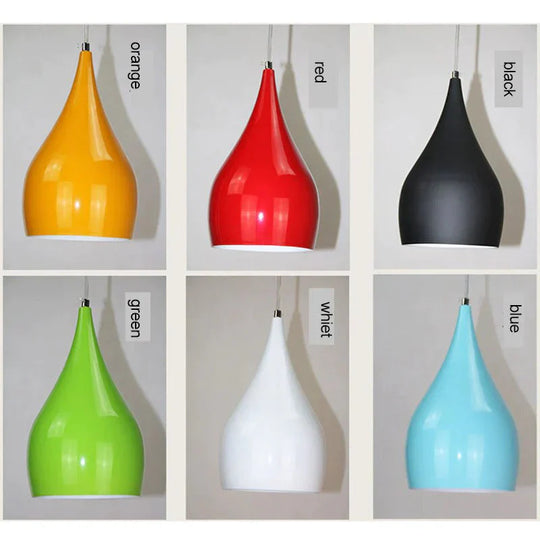 Nordic Minimalist Creative Personality Art Color Single Head Chandelier Postmodern Aluminum