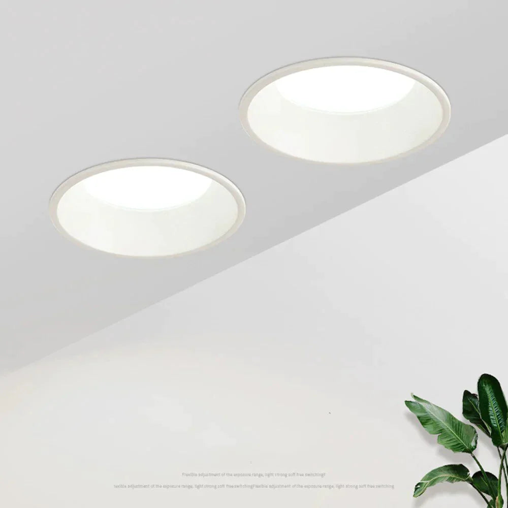 Three Color Light Changeable Led Spot Lights Recessed Ceiling Lamp 15W 10W 7W Living Room Simple
