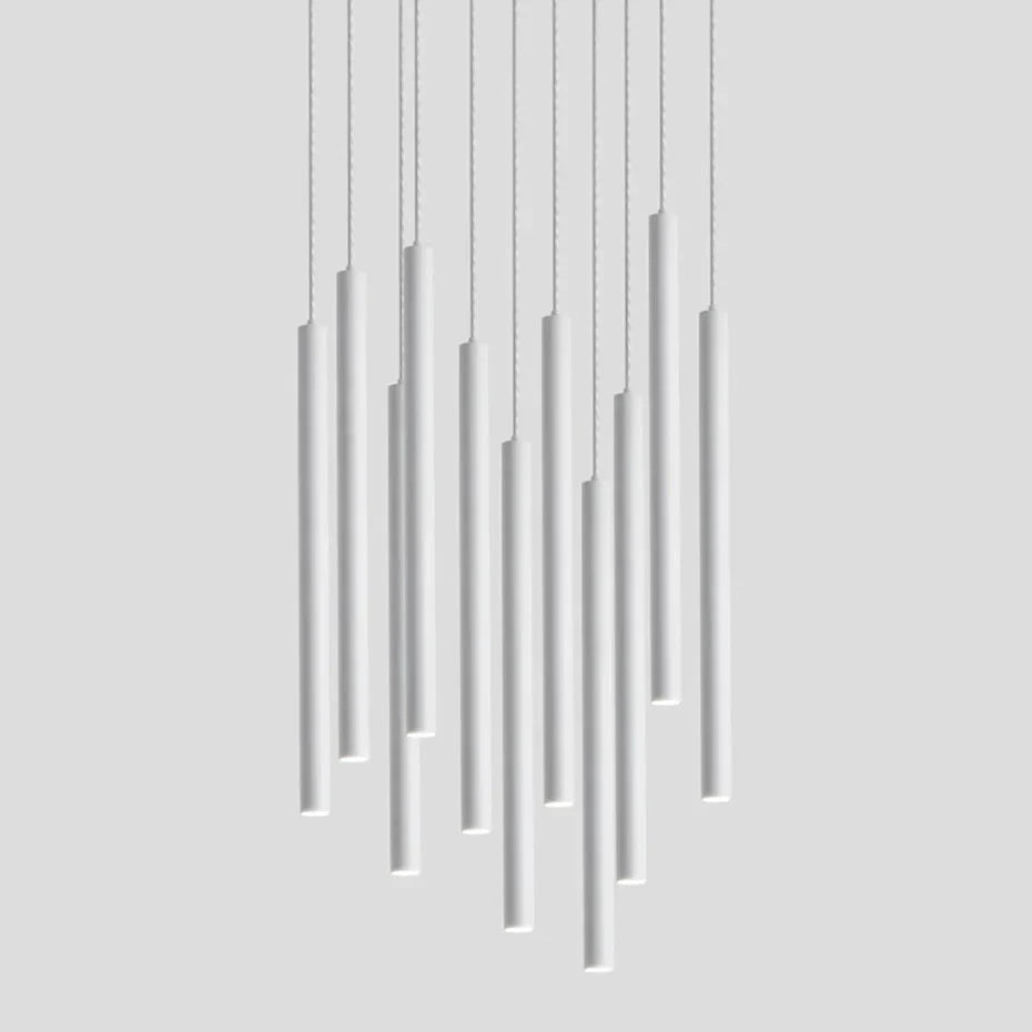 Black Industrial Pendant Lights Long Tube Hanging Lamp For Living Room Home Light Fixtures Decor